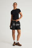 Lcn Nfl Field Short, LCN NFL BLACK/GLITTER RAIDERS - alternate image 2