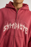 Marvel  Zip Thru Hoodie, LCN MAR TUSCAN RED/CARNAGE - alternate image 4