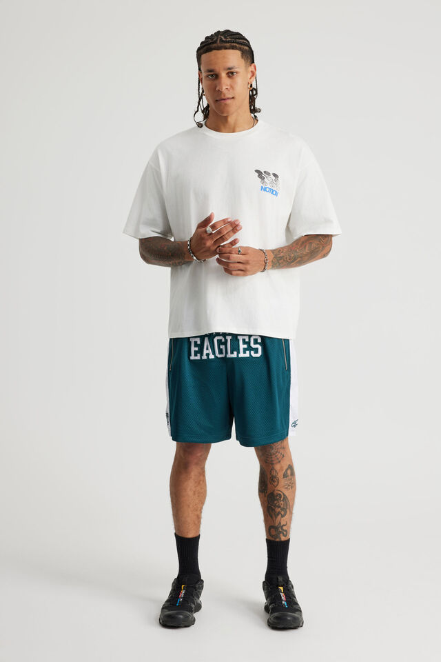 Nfl Basketball Short, LCN NFL GREEN/PHILADELPHIA EAGLES SPORTY PA