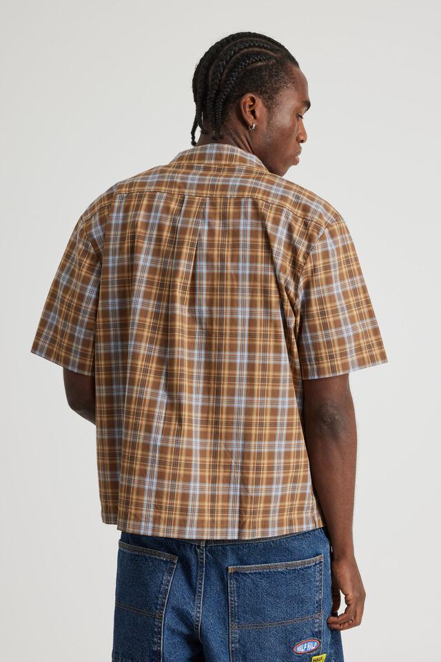 South Park X Half Half Boxy Cropped Short Sleeve S, LCN SOUTH PARK ICONS/BROWN CHECK