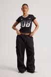 Shirred Fitted Sports Jersey, BLACK/08 - alternate image 2