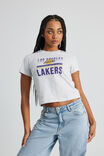 Lcn Nba Cotton Graphic Tee, LCN NBA SILVER MARLE/LA LAKERS - alternate image 2