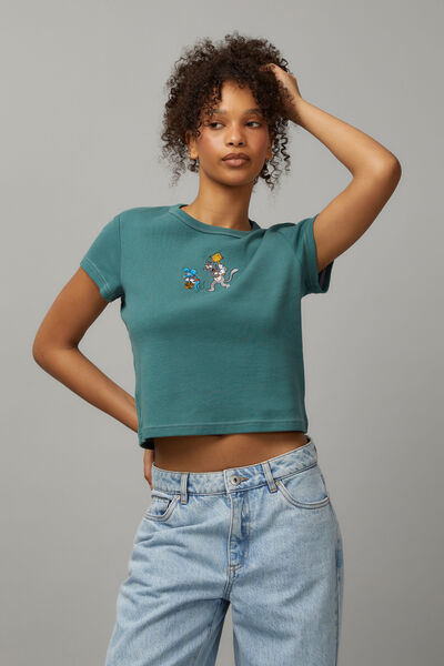 Lcn Simpsons Slim Fit Graphic Tee, LCN SIM ITCHY AND SCRATCHY/  EVERGREEN
