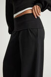Wide Waistband Trackpant, BLACK - alternate image 4