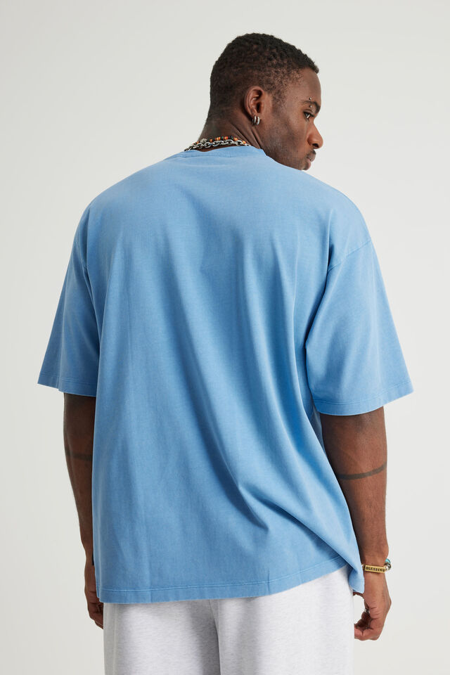 Authentics Heavy Weight Box Fit Tshirt, WASHED AQUAMARINE