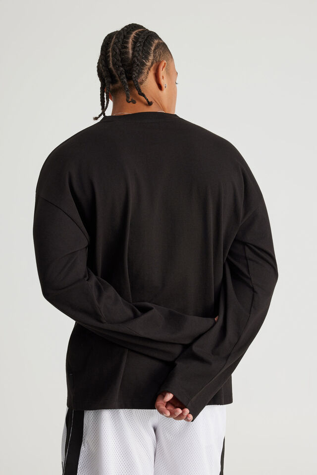 Authentics Long Sleeve Tshirt, BLACK