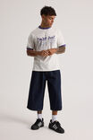 Half Half Slim Fit Ringer Tshirt, HH CLOUD/NEBULA WARPED VISION - alternate image 2