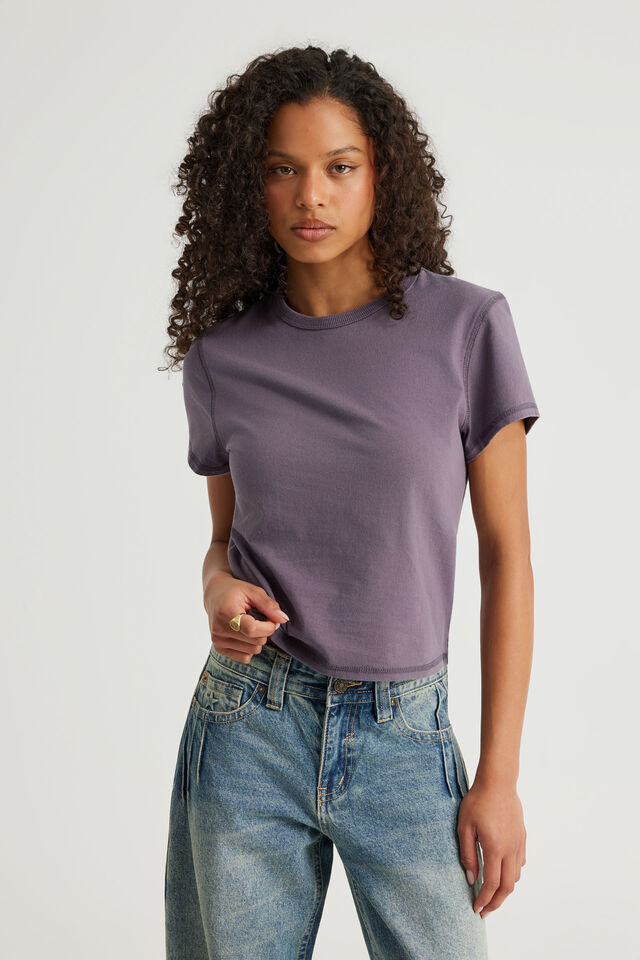 Authentics Short Sleeve Tee, WINTER PLUM
