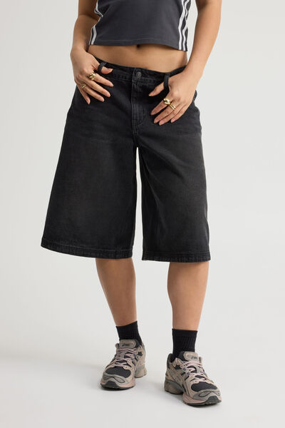 Mega Baggy Jort, MIDNIGHT BLACK_GRL WRLD