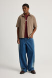 Half Half Short Sleeve Shirt, HH HAZLENUT CHECK - alternate image 2
