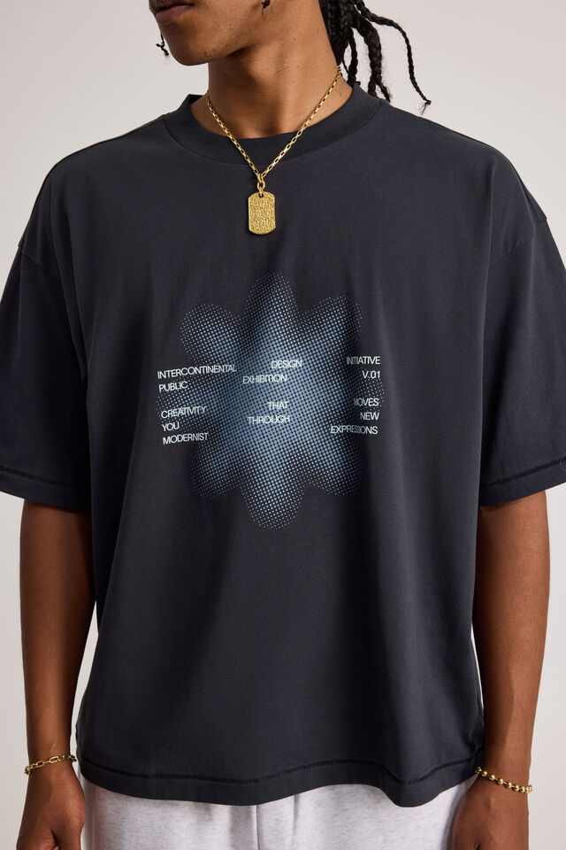 Open Gallery Box Fit Tshirt, OG ICED LAGOON/MOVES NEW EXPRESSIONS