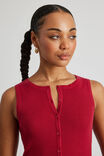 Rosie Button Up Knit Tank, SCOOTER - alternate image 4