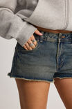 Low Rise Denim Short, WORKSHOP BLUE - alternate image 4