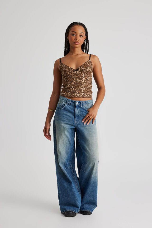 Sophia Mesh Cami, LEOPARD