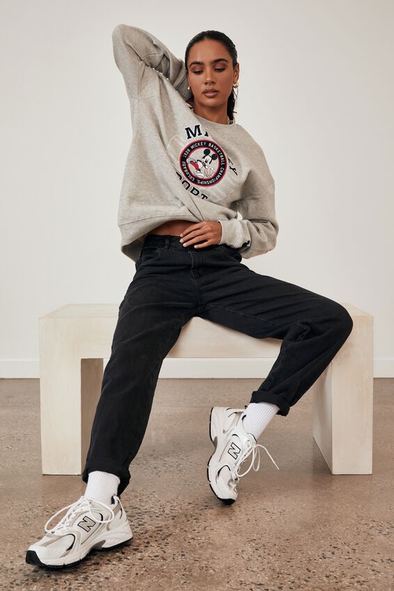 Slouchy Jean, THRIFT BLACK