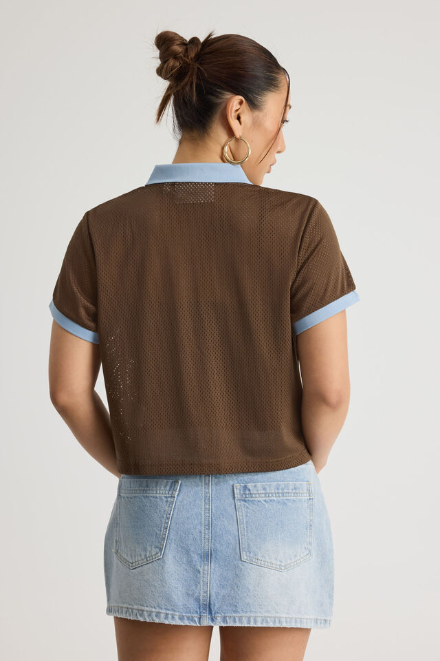 Graphic Mesh Tee, MUD/OPEN GALLERY