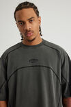 Notion Panelled Tshirt, NTN WASHED BLACK/CONTRAST - alternate image 4