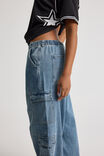 Sasha Utility Denim Pant, VENICE BLUE - alternate image 4