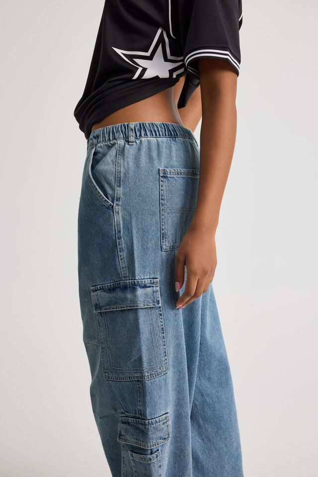Sasha Utility Denim Pant, VENICE BLUE