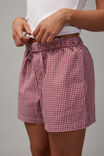 Tilly Boxer Short, RED CHECK - alternate image 5