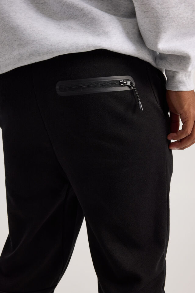 Slim Tech Track Pant, BLACK