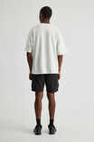 Half Half Pull On Cargo Short, BLACK - alternate image 3