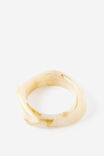 Gloss Chunky Bangle, IVORY - example image 1