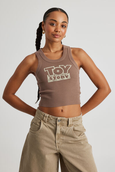 Lcn Toy Story Scoop Neck Tank, LCN DIS CHOC/BULLSEYE