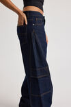 Mid Rise Cargo Jean, RAW INDIGO - alternate image 4