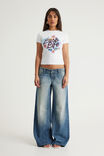 Music Merch Fitted Tee, LCN MT WHITE / LUSH LIFE - example image 2