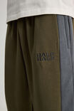 Half Half Baggy Trackpant, HH DEEP KHAKI/SPORT SPLICE - alternate image 4