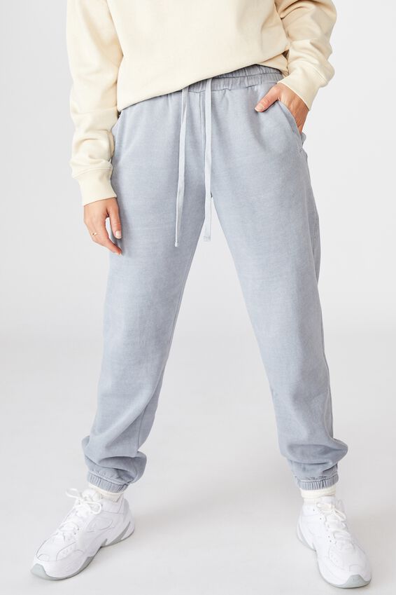 Over Sized Track Pant, WASHED FOG GREY