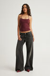 Era Low Super Wide Jean, BONFIRE BLACK - example image 2