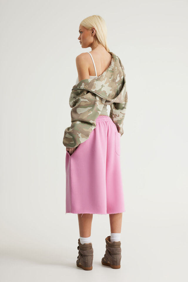 Authentics Baggy Track Short, WASHED POP PINK