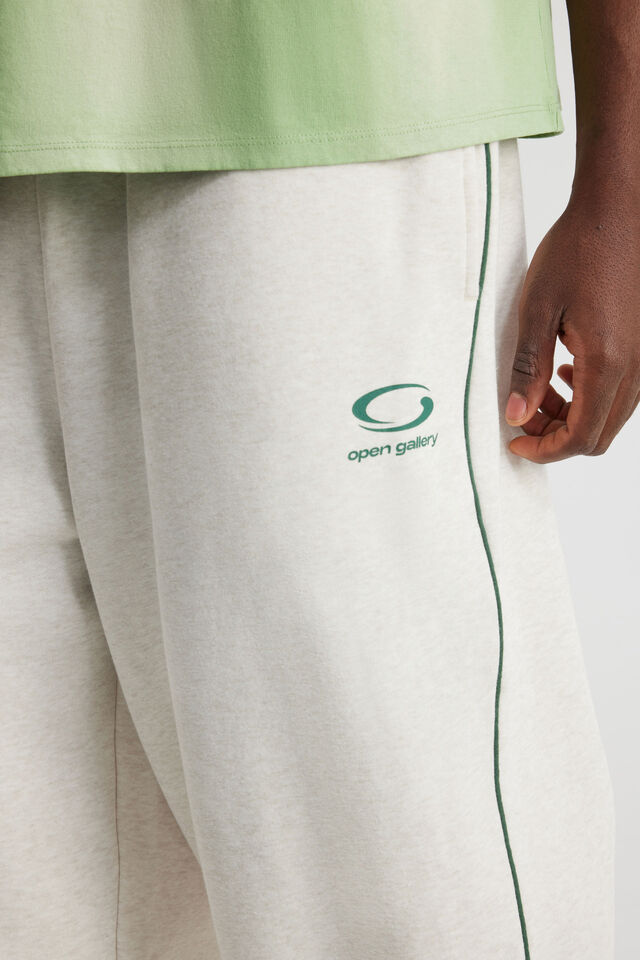 Open Gallery Baggy Track Pant, OG PEBBLE MARLE/PIPING