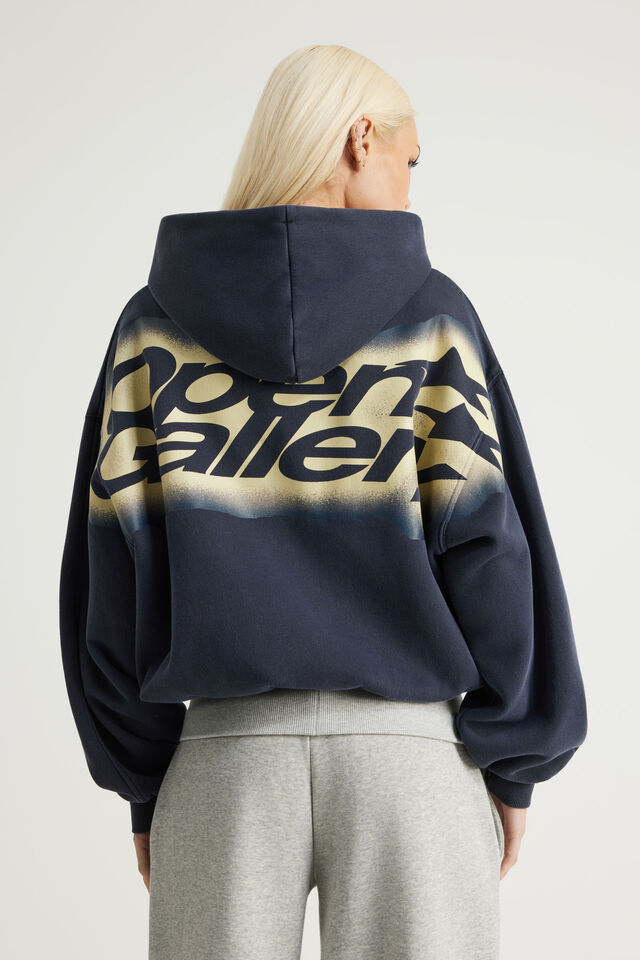 Open Gallery Boxy Hoodie, OG WASHED SEAL/VITALITY