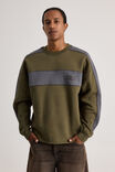 Half Half Sports Crew, HH DEEP KHAKI/SPORT SPLICE - alternate image 3