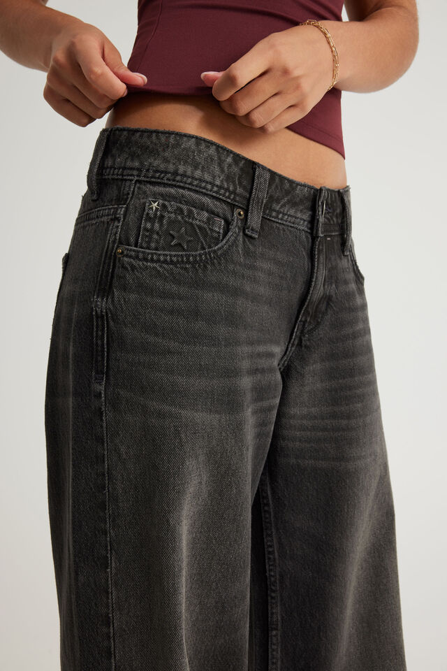 Era Low Super Wide Jean, BONFIRE BLACK