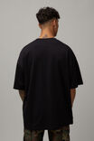Half Half Oversized T Shirt, BLACK/HALF HALF TECH - alternate image 3