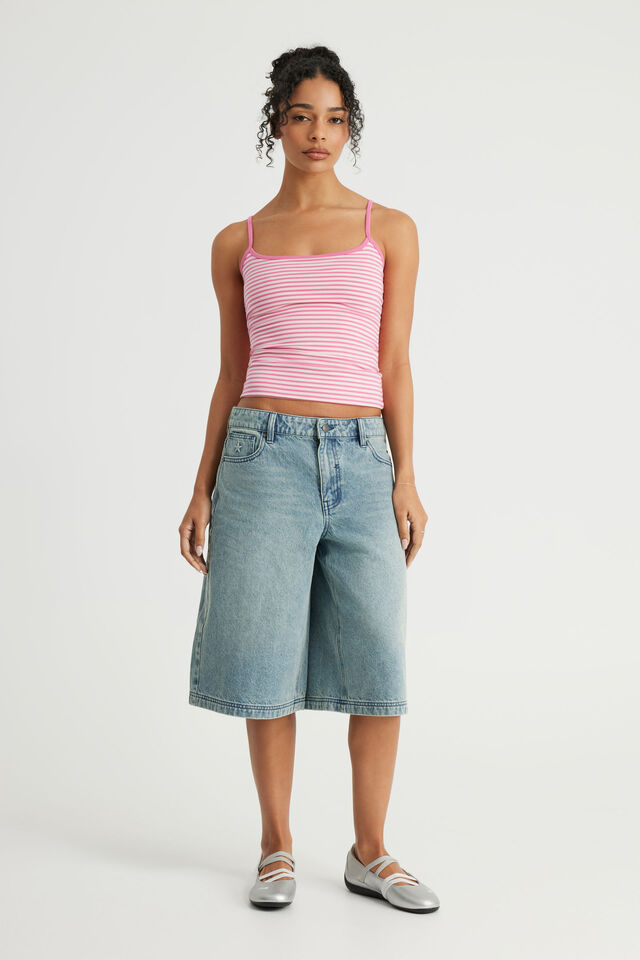 Kiki Cami, HYPER PINK/PINK MUSK STRIPE