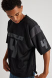 Half Half Panelled Jersey, BLACK/SLATE - alternate image 4