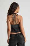 Denim Wrap Vest, WASHED BLACK - alternate image 3