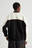 Panelled Nba Crew, LCN NBA WINTER WHITE/BLACK Y2K BULLS - alternate image 3
