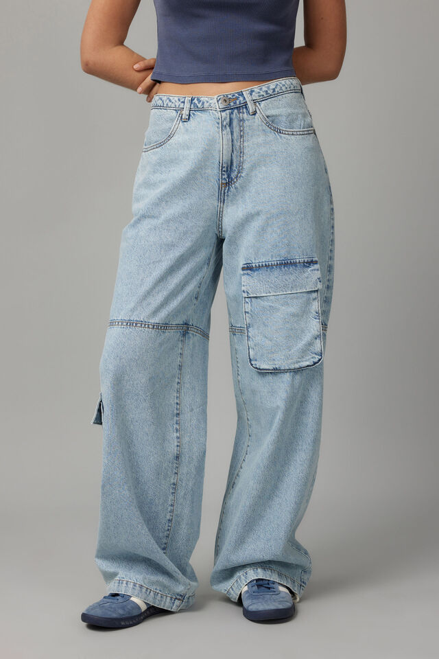 Baggy Carpenter Jean, 90s BLUE