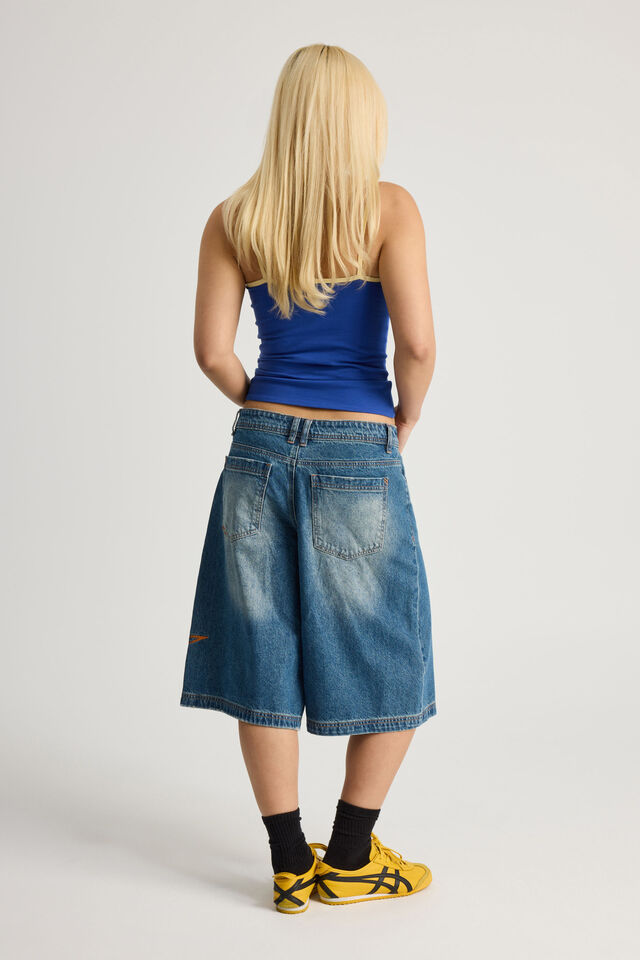 Mega Baggy Jort, SANDY BLUE _ STAR