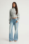 Funnel Neck Zip Through, GREY MARLE/MILITARY - example image 2