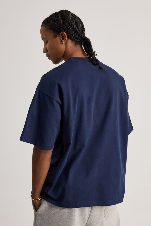 Half Half Heavyweight Box Fit Graphic Tshirt, HH MIDNIGHT BLUE/HALF HALF FROG