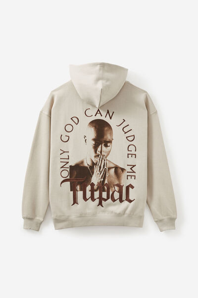 Music Merch Hoodie, LCN BRA FOG/2PAC ONLY GOD CAN JUDGE ME
