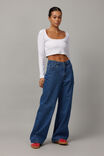 High Rise Baggy Jean, MID BLUE - alternate image 1