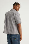 Half Half Short Sleeve Shirt, HH TONAL GREY CHECK - example image 3
